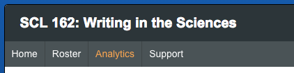 Every Eli course now has an "Analytics" link in its navigation.