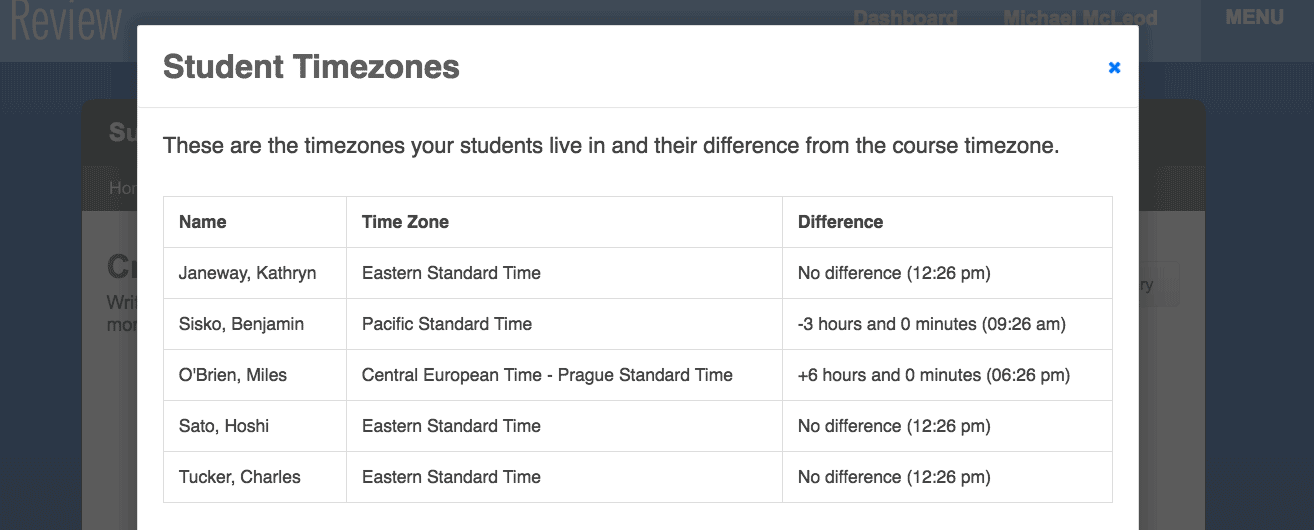 student-timezone-differences