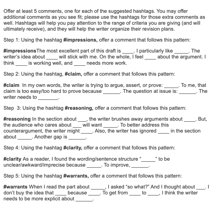 Contextual Comment prompt includes sample #hashtag comments with model sentences